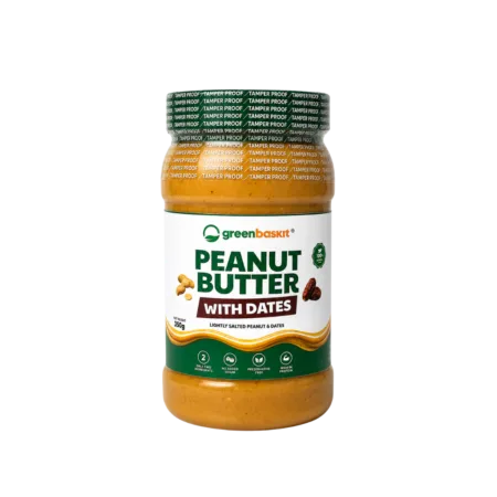 green baskit Peanut butter with dates