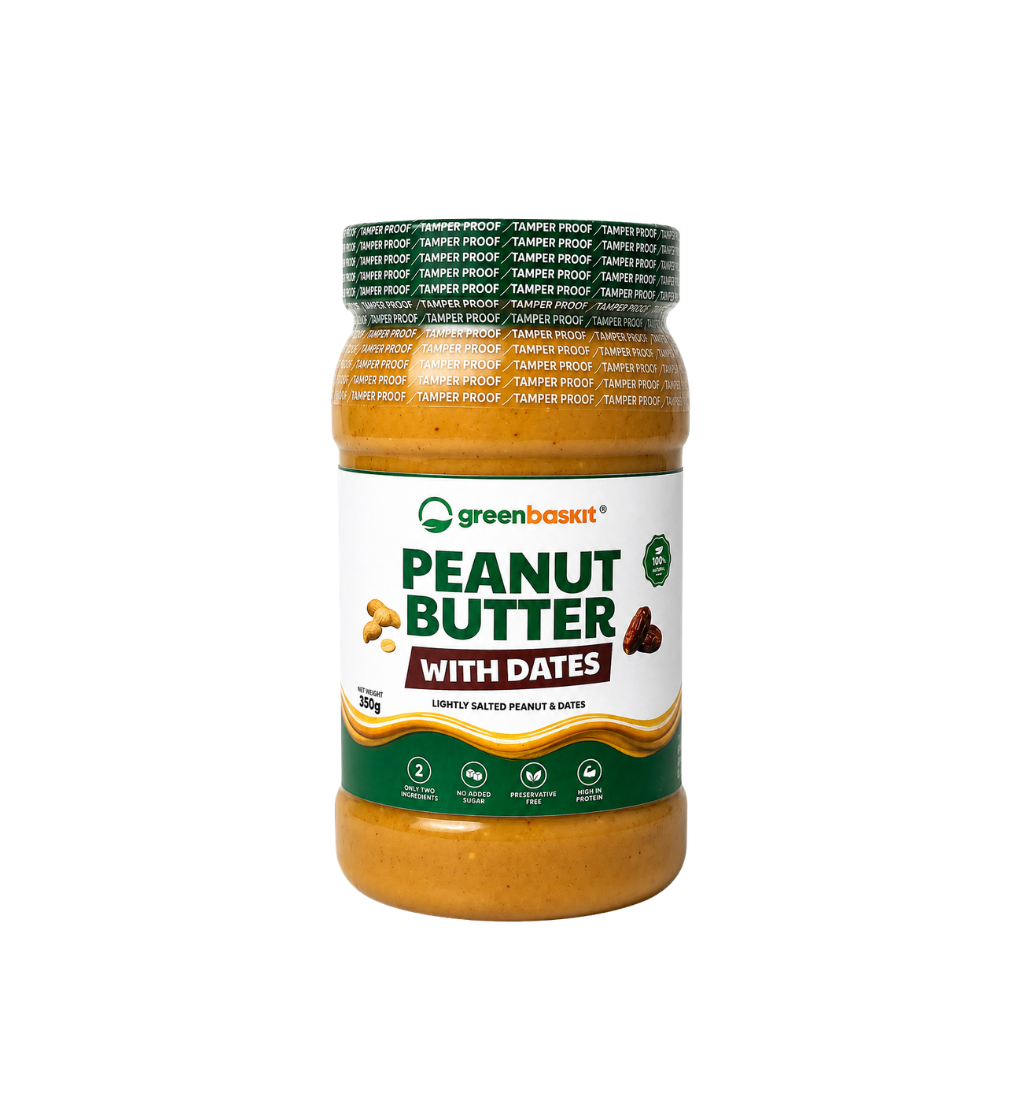 green baskit Peanut butter with dates green baskit Peanut butter with dates