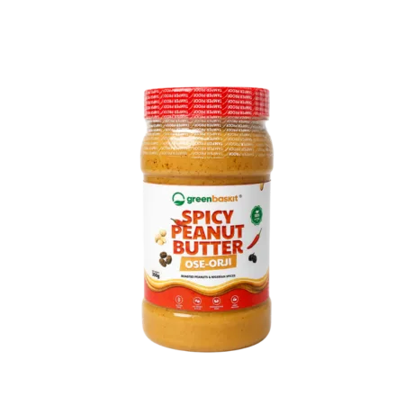 green baskit spicy peanut butter - ose-orji